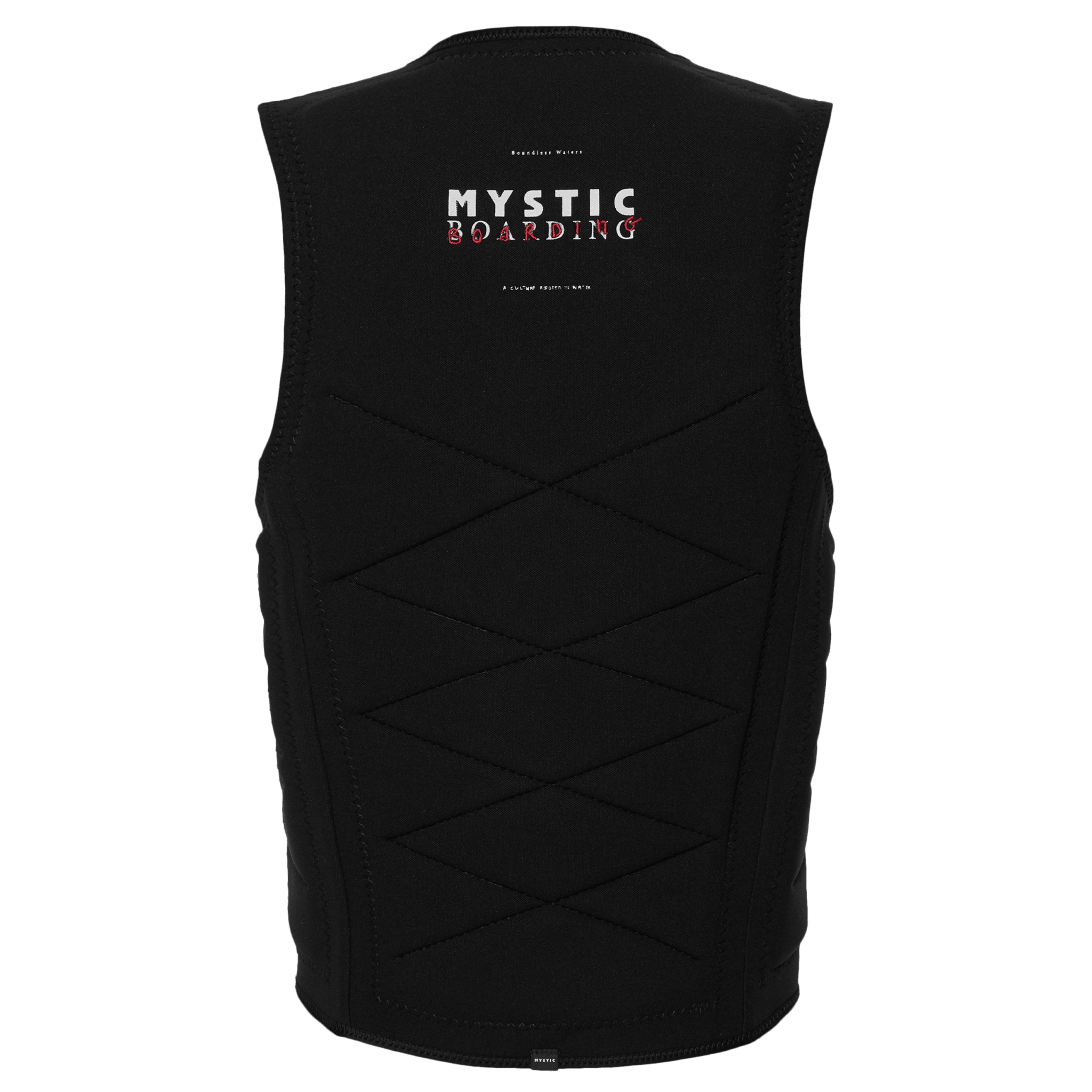 Mystic - Outlaw Impact Vest Fzip Wake - Black - 2026 - The Kitesurf Centre
