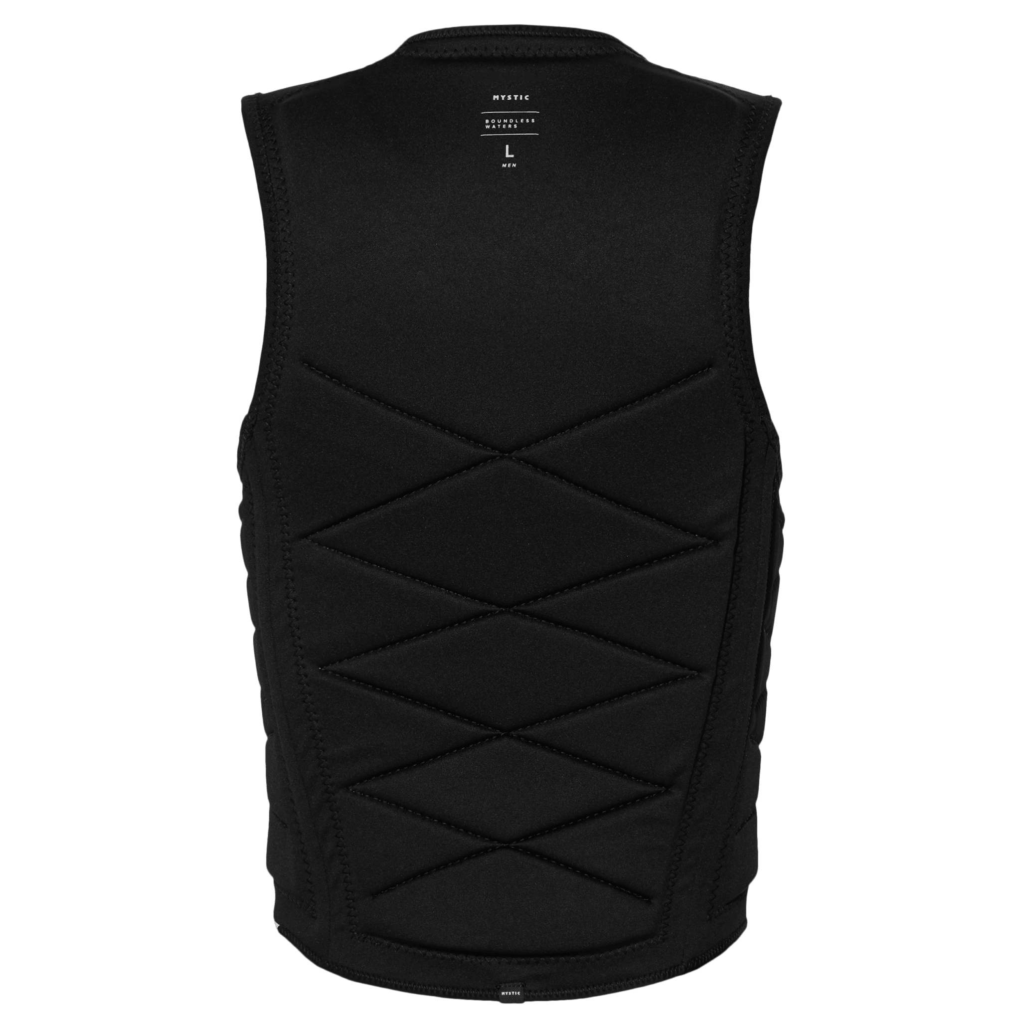 Mystic - Outlaw Impact Vest Fzip Wake - Black - 2026 - The Kitesurf Centre
