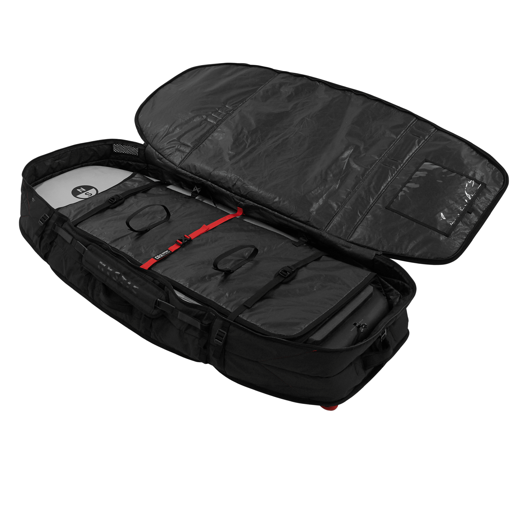 Mystic - Saga Foil Boardbag - Black - 2026 - The Kitesurf Centre