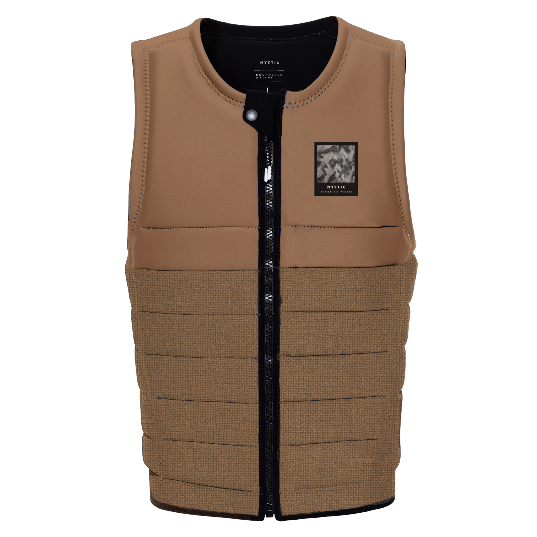 Mystic - The Dom Impact Vest Fzip Wake - Slate Brown - 2026 - The Kitesurf Centre